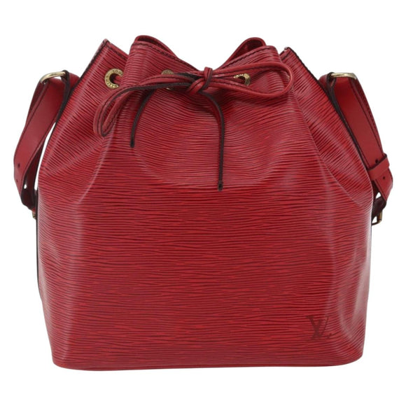 LOUIS VUITTON Epi Petit Noe Shoulder Bag Red M44107 LV Auth 165713