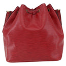 LOUIS VUITTON Epi Petit Noe Shoulder Bag Red M44107 LV Auth 165713-2