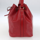 LOUIS VUITTON Epi Petit Noe Shoulder Bag Red M44107 LV Auth 165713-4