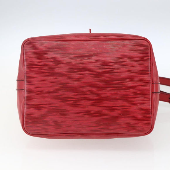 LOUIS VUITTON Epi Petit Noe Shoulder Bag Red M44107 LV Auth 165713