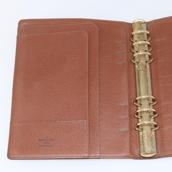 LOUIS VUITTON Monogram Agenda GM Day Planner Cover R20006 LV Auth 165715
