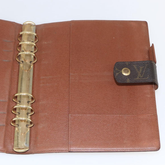 LOUIS VUITTON Monogram Agenda GM Day Planner Cover R20006 LV Auth 165715