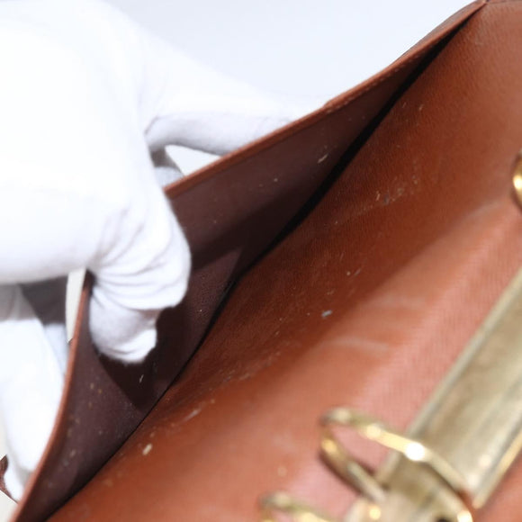 LOUIS VUITTON Monogram Agenda GM Day Planner Cover R20006 LV Auth 165715