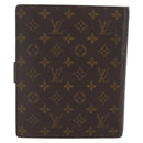 LOUIS VUITTON Monogram Agenda GM Day Planner Cover R20006 LV Auth 165715-2