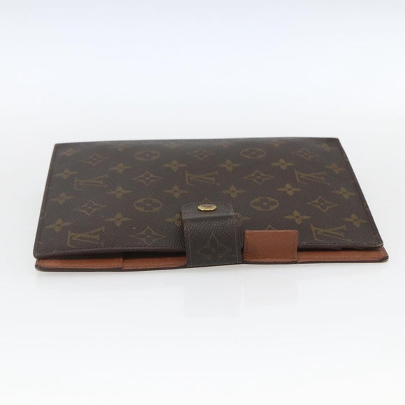 LOUIS VUITTON Monogram Agenda GM Day Planner Cover R20006 LV Auth 165715