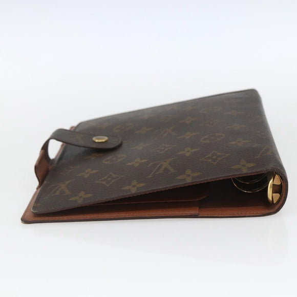 LOUIS VUITTON Monogram Agenda GM Day Planner Cover R20006 LV Auth 165715