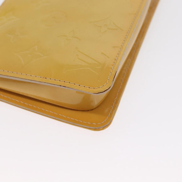 LOUIS VUITTON Monogram Vernis Lexington Accessory Pouch Beige M91010 Auth 165721