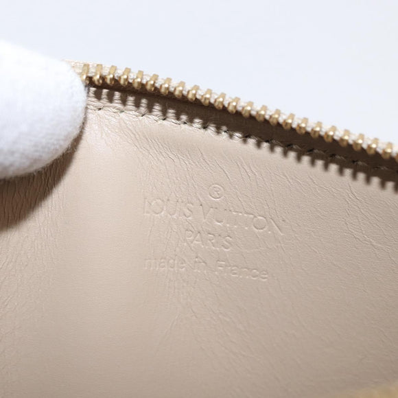 LOUIS VUITTON Monogram Vernis Lexington Accessory Pouch Beige M91010 Auth 165721