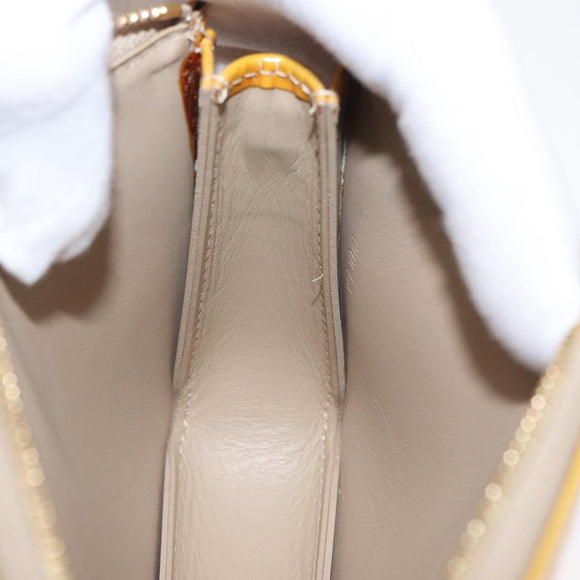 LOUIS VUITTON Monogram Vernis Lexington Accessory Pouch Beige M91010 Auth 165721