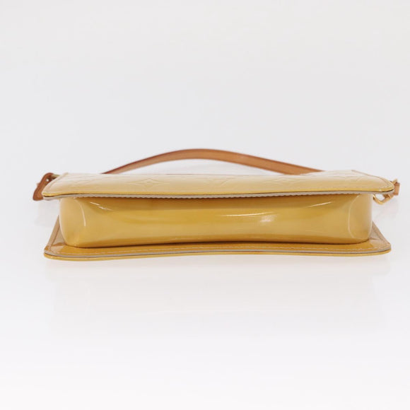 LOUIS VUITTON Monogram Vernis Lexington Accessory Pouch Beige M91010 Auth 165721