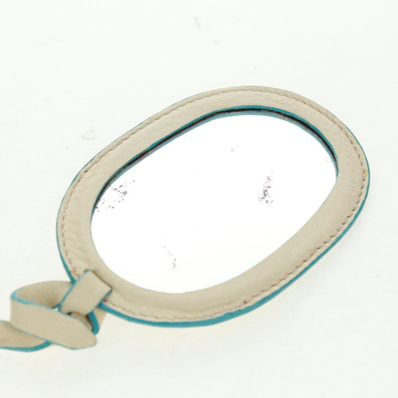 LOEWE Hand Bag Leather Ivory Auth 165728V