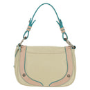 LOEWE Hand Bag Leather Ivory Auth 165728V-2