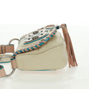 LOEWE Hand Bag Leather Ivory Auth 165728V-3
