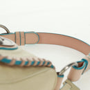 LOEWE Hand Bag Leather Ivory Auth 165728V-14