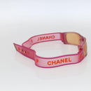 CHANEL Zonnebril Rubber Roze CC Auth 165731V-3