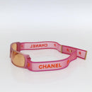 CHANEL Zonnebril Rubber Roze CC Auth 165731V-4