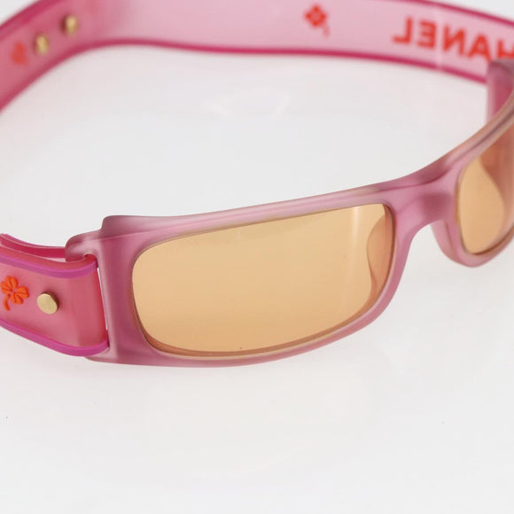 CHANEL Zonnebril Rubber Roze CC Auth 165731V