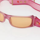 CHANEL Zonnebril Rubber Roze CC Auth 165731V-6