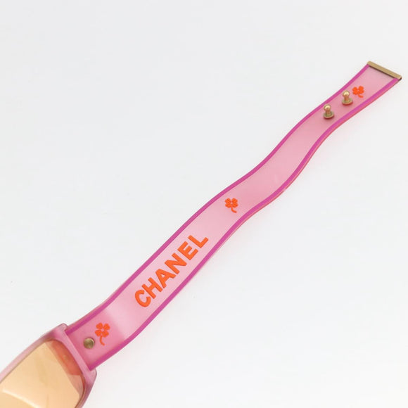 CHANEL Zonnebril Rubber Roze CC Auth 165731V