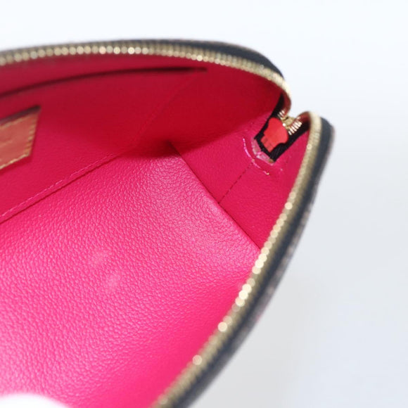 LOUIS VUITTON Multicolor Pochette Cosmetic Pouch Black M47355 LV Auth 165735V