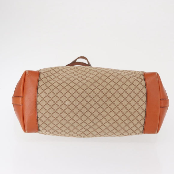 GUCCI Diamante Tote Bag Canvas Beige Gold 247209 Auth 165739