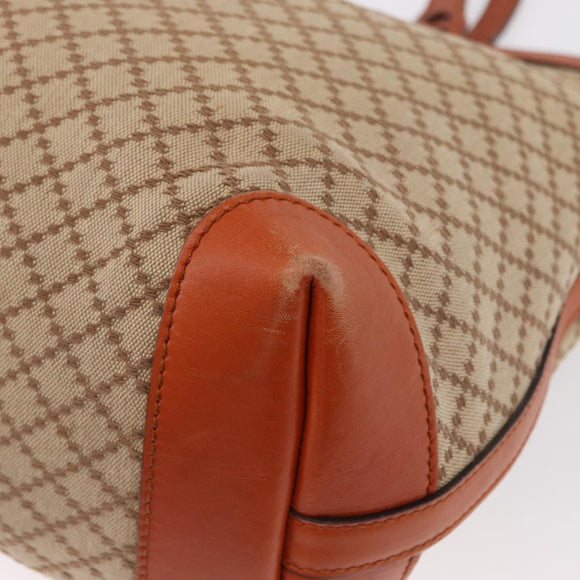 GUCCI Diamante Tote Bag Canvas Beige Gold 247209 Auth 165739