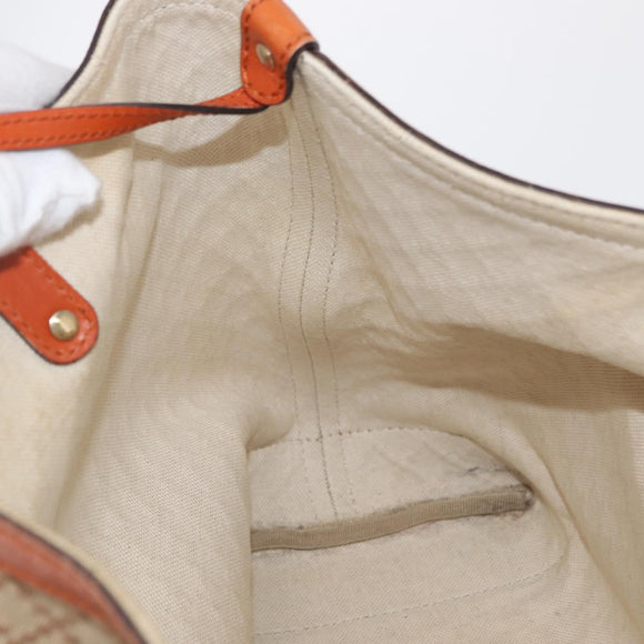 GUCCI Diamante Tote Bag Canvas Beige Gold 247209 Auth 165739