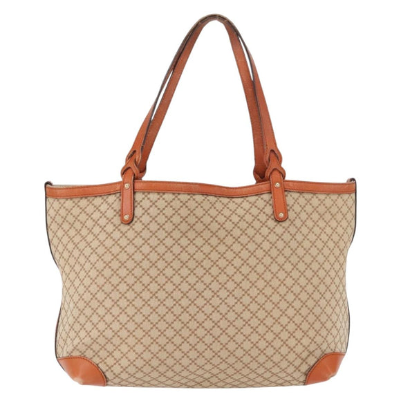 GUCCI Diamante Tote Bag Canvas Beige Gold 247209 Auth 165739
