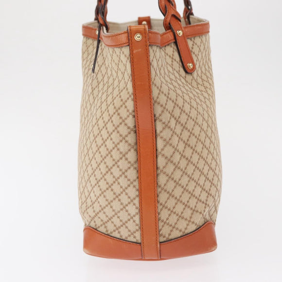 GUCCI Diamante Tote Bag Canvas Beige Gold 247209 Auth 165739