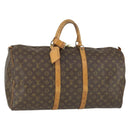 LOUIS VUITTON Monogram Keepall 55 Boston Bag M41424 LV Auth 165741-1