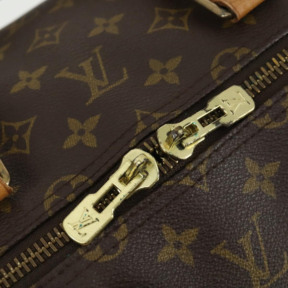 LOUIS VUITTON Monogram Keepall 55 Boston Bag M41424 LV Auth 165741