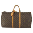LOUIS VUITTON Monogram Keepall 55 Boston Bag M41424 LV Auth 165741-13
