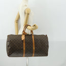 LOUIS VUITTON Monogram Keepall 55 Boston Bag M41424 LV Auth 165741-22