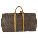 LOUIS VUITTON Monogram Keepall 55 Boston Bag M41424 LV Auth 165741-2