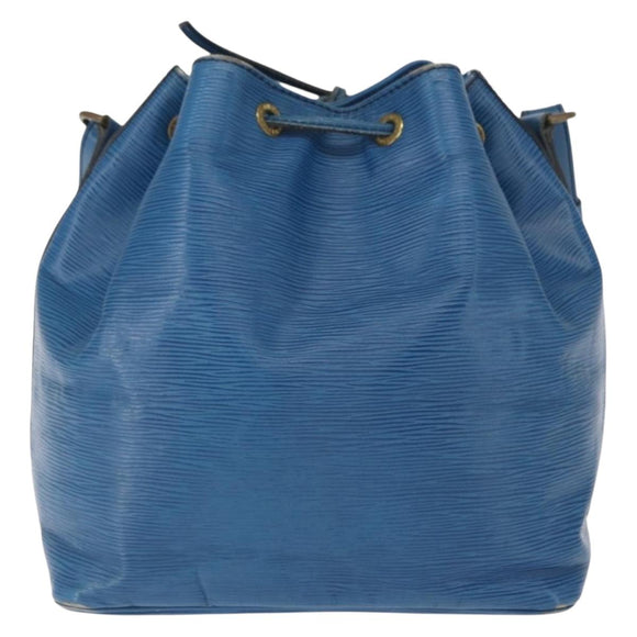 LOUIS VUITTON Epi Petit Noe Shoulder Bag Blue M44105 LV Auth 165745