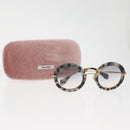 Miu Miu Round Sunglasses metal Beige Auth 165747V-12