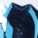 BALLY Hand Bag Nylon Blue Silver Auth 165750-20