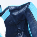 BALLY Hand Bag Nylon Blue Silver Auth 165750-21