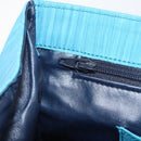 BALLY Hand Bag Nylon Blue Silver Auth 165750-22