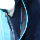 BALLY Hand Bag Nylon Blue Silver Auth 165750-24