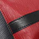 LOUIS VUITTON Epi Petit Noe Shoulder Bag Bicolor Black Red M44017 LV Auth 165754-18