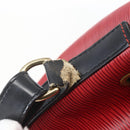 LOUIS VUITTON Epi Petit Noe Shoulder Bag Bicolor Black Red M44017 LV Auth 165754-9