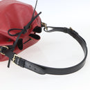 LOUIS VUITTON Epi Petit Noe Shoulder Bag Bicolor Black Red M44017 LV Auth 165754-7
