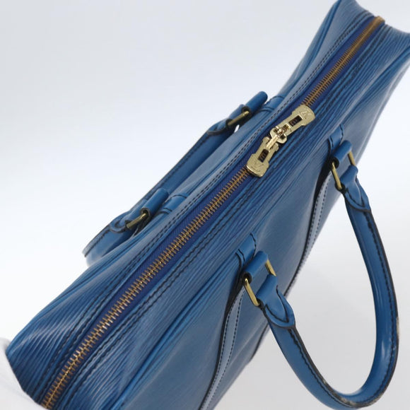 LOUIS VUITTON Epi Porte Documents Voyage Businesstasche Blau M54475 LV Auth 165756