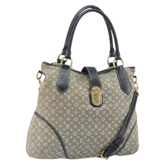 LOUIS VUITTON Monogram Idylle Elegy Shoulder Bag 2way Navy M56697 LV Auth 165759