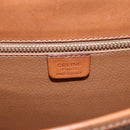 CELINE Macadam Canvas Shoulder Bag PVC Leather Brown Gold Auth 165760-16