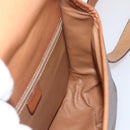 CELINE Macadam Canvas Shoulder Bag PVC Leather Brown Gold Auth 165760-19