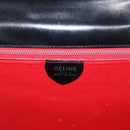 CELINE Hand Bag Leather Black Gold Auth 165770-17