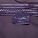 Christian Dior Canage Tote Bag Canvas Purple Silver Auth 165771-18