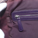 Christian Dior Canage Tote Bag Canvas Purple Silver Auth 165771-19